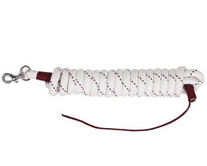 QHP leadrope 4,2 meter wit/bordeaux