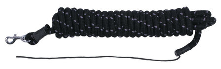 QHP leadrope 6,8 meter zwart/grijs