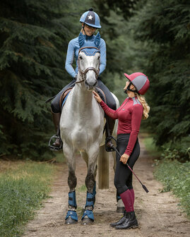 QHP Eventing beenbeschermers Technical voorbenen staalblauw