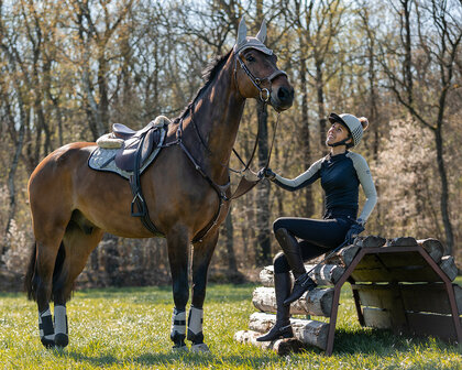 QHP Eventing beenbeschermers Technical achterbenen biscuit