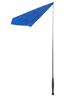 QHP trainingsstok met vlag blauw