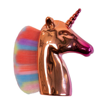 QHP hoofdborstel Unicorn regenboog