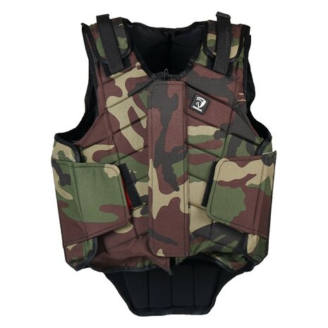 Horka FlexPlus bodyprotector junior camouflage groen