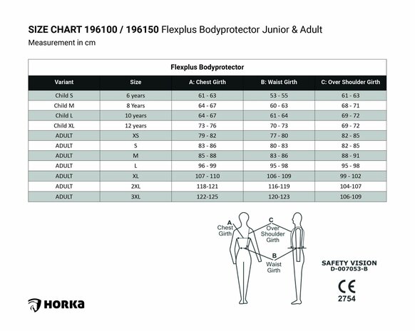 Horka FlexPlus bodyprotector junior Dutch