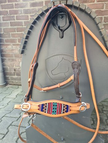 Edix ED4 hackamore hoofdstel Brightstar naturel