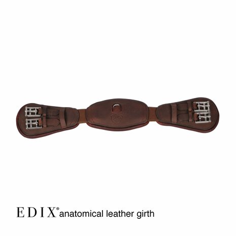 Edix anatomische leren dressuursingel bruin