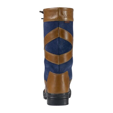 Outdoor laars Greenwich Kort cognac/blauw