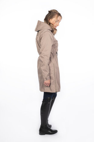 HKM waterdichte parka Alpine taupe