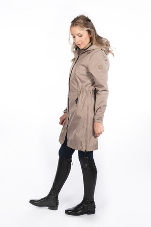 HKM waterdichte parka Alpine taupe