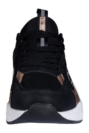 HKM sneakers -Roségold Glamour- zwart