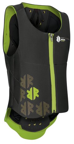 Komperdell rugprotector Junior zwart/groen