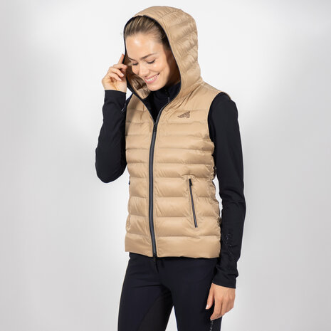 Euro-Star waterdichte bodywarmer Gabriela sepia