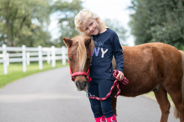 HKM t-shirt met lange mouwen -Aymee- donkerblauw