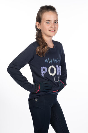 HKM t-shirt met lange mouwen -Aymee- donkerblauw