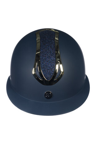 HKM cap -Illusion- donkerblauw/goud