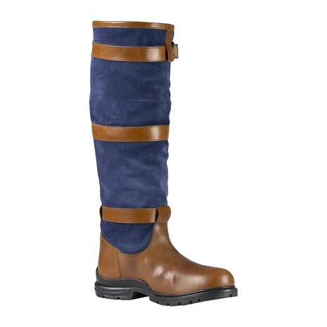 Horka outdoor laarzen Highlander cognac/blauw