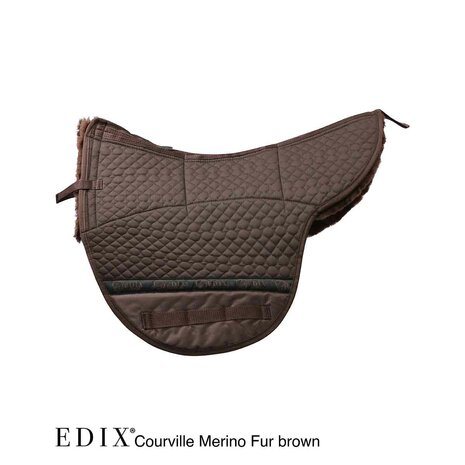 Edix Courville onderlegger Merino bont bruin