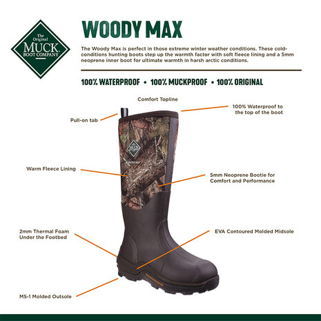 Muck Boot laarzen Woody Max