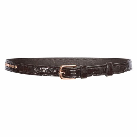 Imperial Riding riem Olania Sparkle bruin/rosé metal