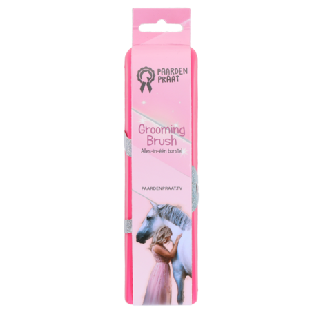 Paardenpraat Grooming Brush M roze