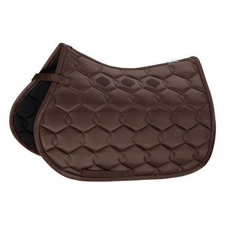 Eskadron zadeldek Glossy Wave chocolade bruin