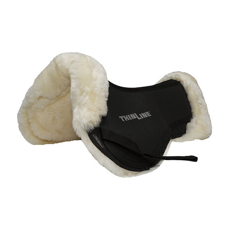 ThinLine sheepskin Comfort halfpad luxe schapenvacht zwart/wit