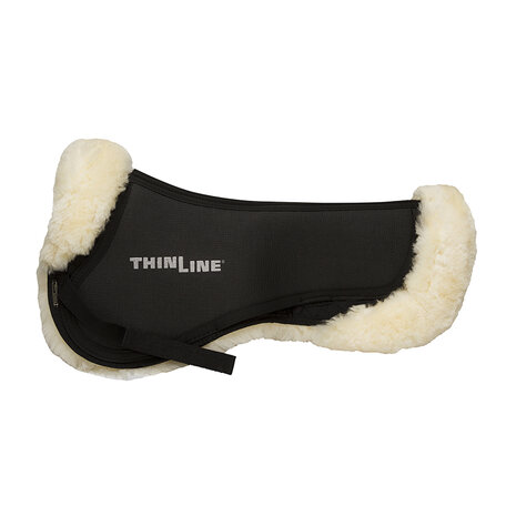 ThinLine sheepskin Comfort halfpad luxe schapenvacht zwart/wit