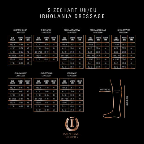 Imperial Riding rijlaarzen Olania Dressage kort/wijd zwart lak crystal