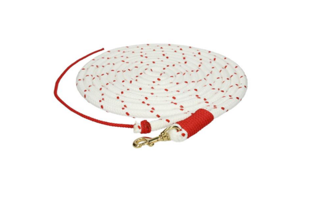 FRA leadrope jarn standaard 14mm x 3 meter wit/rood