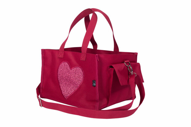 HKM cuddle pony transport tas rood