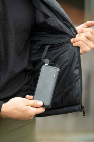 HKM verwarmde heren bodywarmer incl powerbank