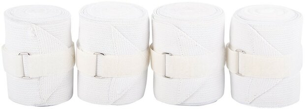 Harry's Horse elastische fleece bandages wit