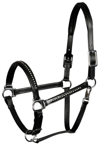 Harry's Horse leren halster Finesse Crystal