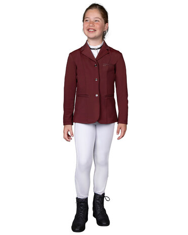 QHP wedstrijdjas Kae Junior bordeaux