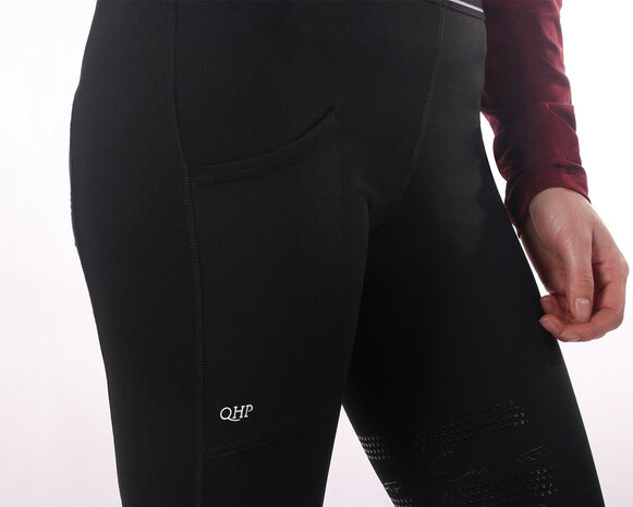 QHP rijlegging Eden anti-slip zitvlak zwart