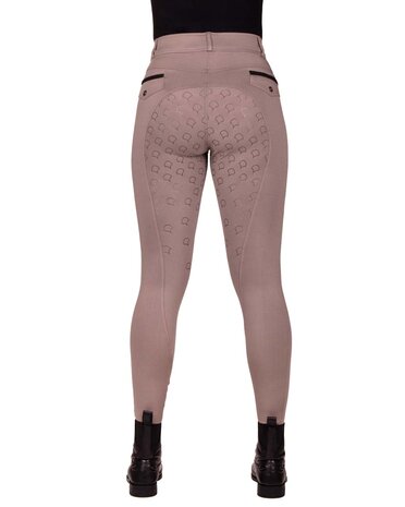 QHP rijlegging Jorine full grip taupe