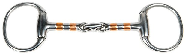 Harry's Horse bustrens dubbelgebroken Koperen Rollers 13mm