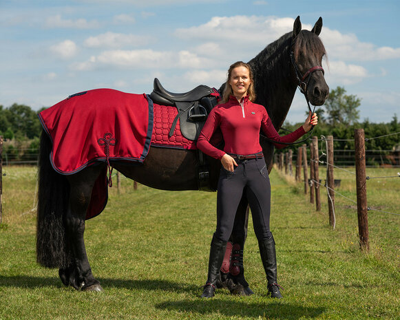 QHP trainingsshirt Florence bordeaux