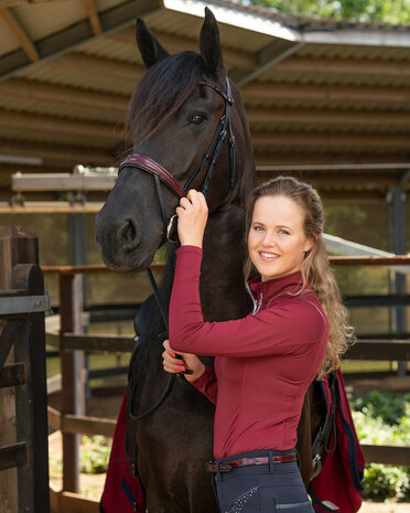 QHP trainingsshirt Florence bordeaux