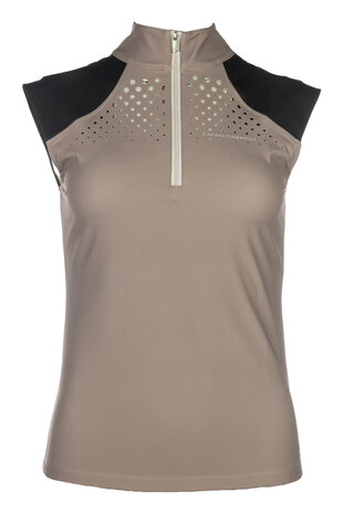 Lauria Garrelli trainingsshirt Amalfi taupe/zwart